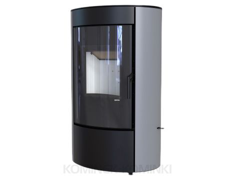 DEFRO HOME CERES ELI Szary kominek piec wolnostojący 6 kW