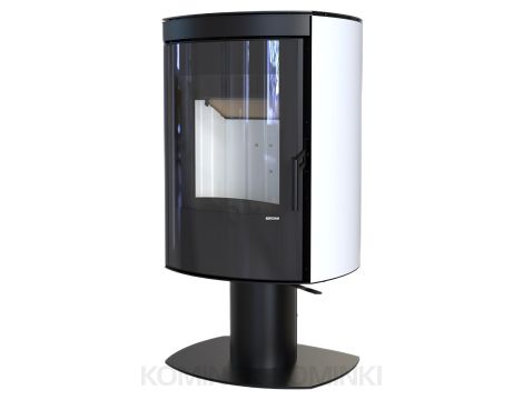 DEFRO HOME CERES TOP Biały kominek piec wolnostojący 6 kW