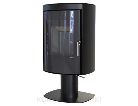 DEFRO HOME CERES TOP BLACK piec wolnostojący 6 kW kominek wolnostojący