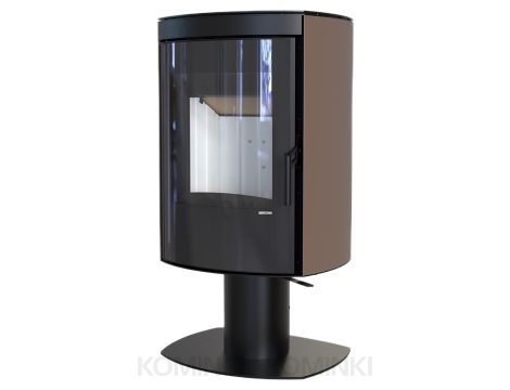 DEFRO HOME CERES TOP Brązowy kominek piec wolnostojący 6 kW