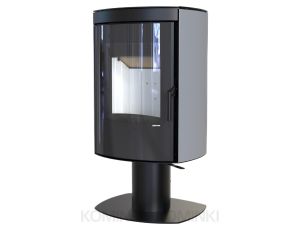 DEFRO HOME CERES TOP Szary kominek piec wolnostojący 6 kW