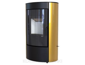 DEFRO HOME CERES Złoty kominek piec wolnostojący 6 kW
