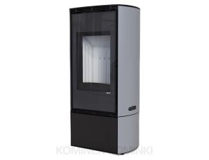 DEFRO HOME DEA Szary kominek piec wolnostojący 9 kW