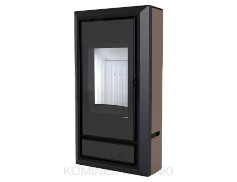 DEFRO HOME IGNIS Brązowy kominek piec wolnostojący 9 kW