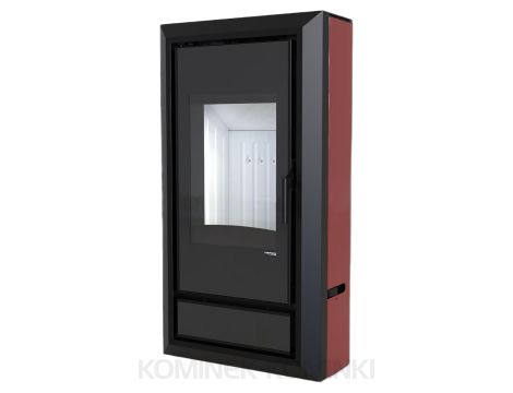 DEFRO HOME IGNIS Czerwony kominek piec wolnostojący 9 kW