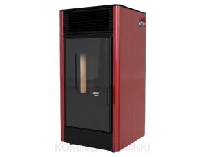 DEFRO HOME MYPELL Czerwony piec na pellet 9 kW kominek na pellet