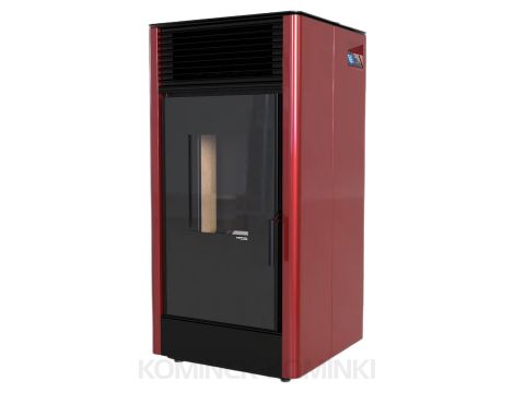DEFRO HOME MYPELL DGP Czerwony piec na pellet 9 kW kominek na pellet