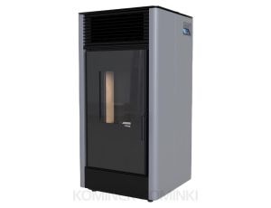 DEFRO HOME MYPELL Szary piec na pellet 9 kW kominek na pellet