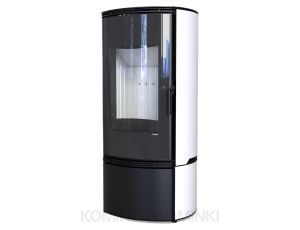 DEFRO HOME ORBIS Biały kominek piec wolnostojący 9 kW