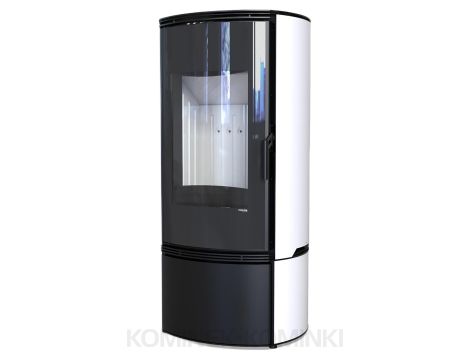 DEFRO HOME ORBIS Biały kominek piec wolnostojący 9 kW