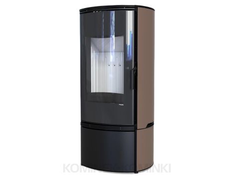 DEFRO HOME ORBIS Brązowy kominek piec wolnostojący 9 kW