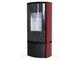 DEFRO HOME ORBIS Czerwony kominek piec wolnostojący 9 kW
