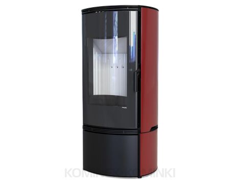 DEFRO HOME ORBIS Czerwony kominek piec wolnostojący 9 kW
