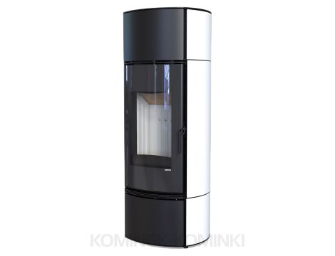 DEFRO HOME ORBIS EXTENTO F Biały kominek piec wolnostojący 9 kW