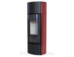 DEFRO HOME ORBIS EXTENTO F Czerwony kominek piec wolnostojący 9 kW