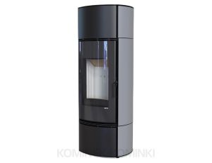 DEFRO HOME ORBIS EXTENTO F Szary kominek piec wolnostojący 9 kW