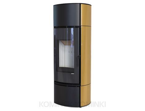 DEFRO HOME ORBIS EXTENTO F Złoty kominek piec wolnostojący 9 kW