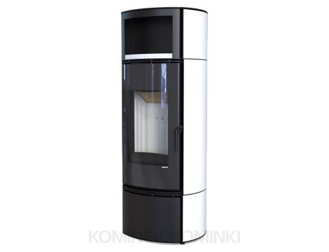 DEFRO HOME ORBIS EXTENTO H Biały kominek piec wolnostojący 9 kW