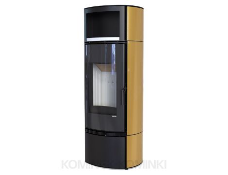 DEFRO HOME ORBIS EXTENTO H Złoty kominek piec wolnostojący 9 kW