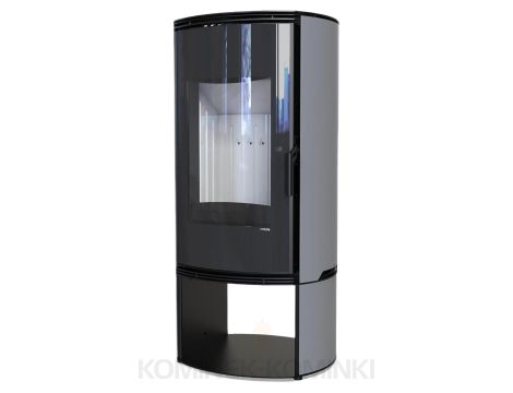 DEFRO HOME ORBIS LOG Szary kominek piec wolnostojący 9 kW