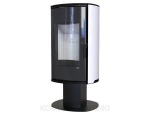 DEFRO HOME ORBIS TOP Biały kominek piec wolnostojący 9 kW