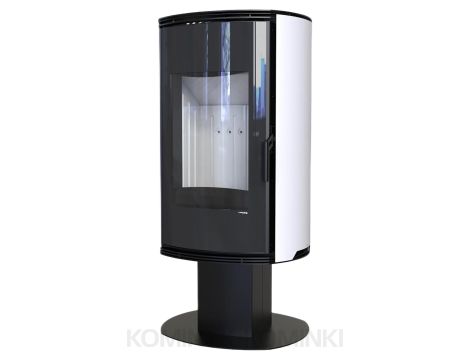 DEFRO HOME ORBIS TOP Biały kominek piec wolnostojący 9 kW