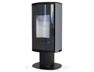 DEFRO HOME ORBIS TOP Szary kominek piec wolnostojący 9 kW