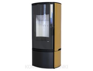 DEFRO HOME ORBIS Złoty kominek piec wolnostojący 9 kW