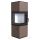 DEFRO HOME QUADROOM Brązowy kominek piec wolnostojący 9 kW