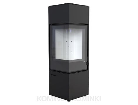 DEFRO HOME QUADROOM LONG piec wolnostojący 9 kW kominek wolnostojący