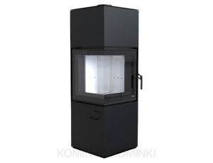 DEFRO HOME QUADROOM piec wolnostojący 9 kW kominek wolnostojący