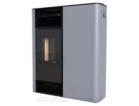DEFRO HOME SLIMPELL Szary piec na pellet 9 kW kominek na pellet