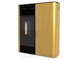 DEFRO HOME SLIMPELL Złoty piec na pellet 9 kW kominek na pellet