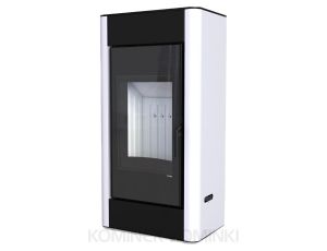 DEFRO HOME SOLUM Biały kominek piec wolnostojący 9 kW