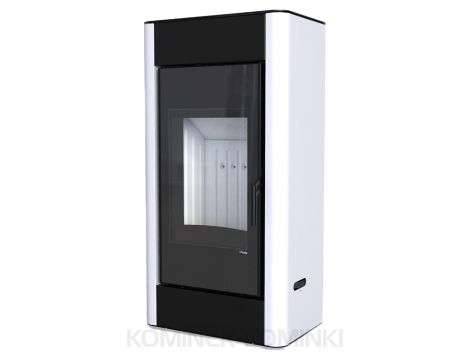 DEFRO HOME SOLUM Biały kominek piec wolnostojący 9 kW