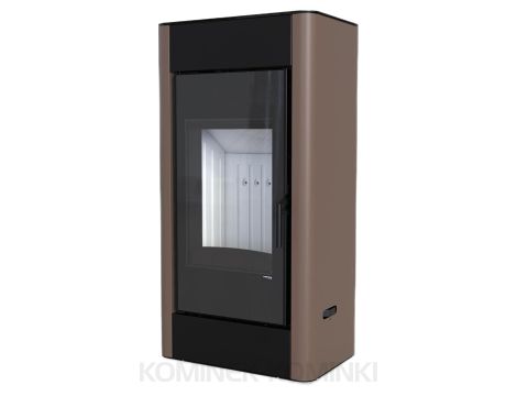 DEFRO HOME SOLUM Brązowy kominek piec wolnostojący 9 kW
