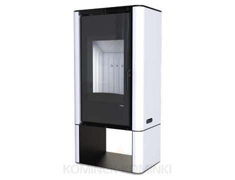 DEFRO HOME SOLUM LOG Biały kominek piec wolnostojący 9 kW