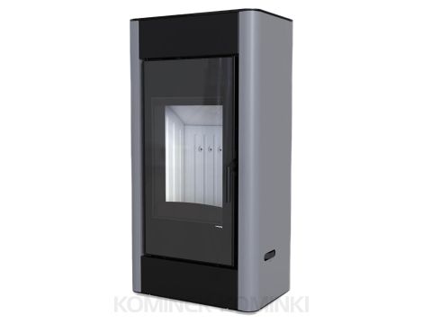 DEFRO HOME SOLUM Szary kominek piec wolnostojący 9 kW