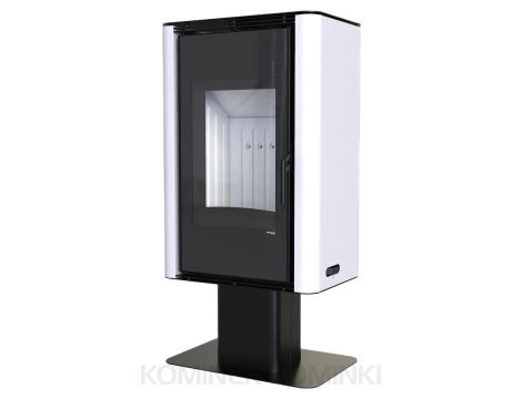 DEFRO HOME SOLUM TOP Biały kominek piec wolnostojący 9 kW