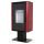 DEFRO HOME SOLUM TOP Czerwony kominek piec wolnostojący 9 kW