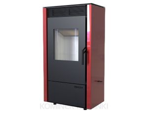 DEFRO HOME VIVA Czerwony kominek piec wolnostojący 6 kW