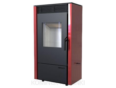 DEFRO HOME VIVA Czerwony kominek piec wolnostojący 6 kW