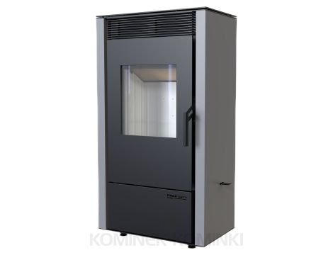 DEFRO HOME VIVA Szary kominek piec wolnostojący 6 kW