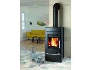 HAAS SOHN ALMO II piec wolnostojący z płaszczem wodnym 10,2 kW | Czarny - image 2