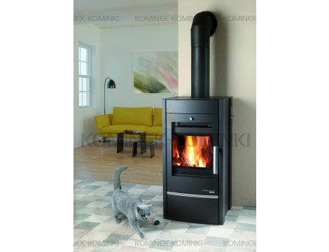 HAAS SOHN ALMO II piec wolnostojący z płaszczem wodnym 10,2 kW | Czarny - 2