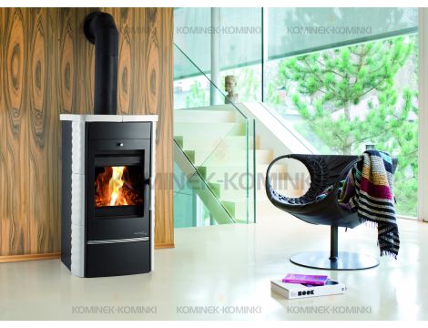 HAAS SOHN ALYTUS II piec wolnostojący z płaszczem wodnym 10,2 kW | Biały - 2