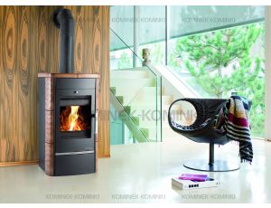 HAAS SOHN ALYTUS II piec wolnostojący z płaszczem wodnym 10,2 kW | Havana - image 2