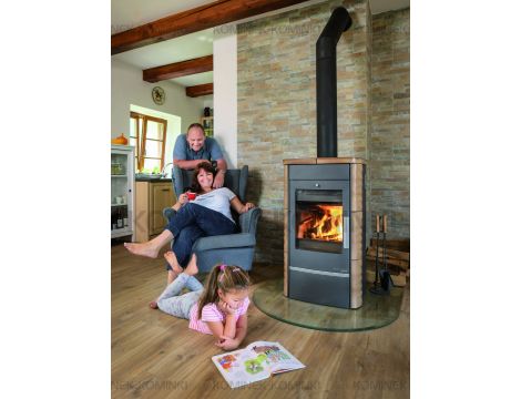 HAAS SOHN ALYTUS II piec wolnostojący z płaszczem wodnym 10,2 kW | Havana - 4