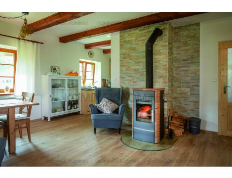 HAAS SOHN ALYTUS II piec wolnostojący z płaszczem wodnym 10,2 kW | Havana - 3