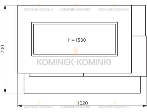 HAAS SOHN ASCIM II wkład kominkowy Malvik IV z zabudową 7,5 kW | Beton - 5